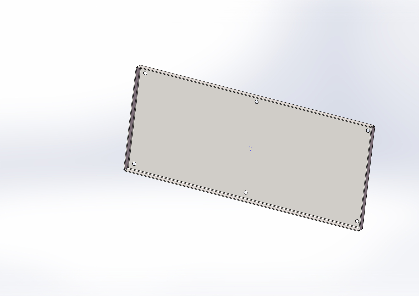 Inspection hatch for U-152 mixer outlet